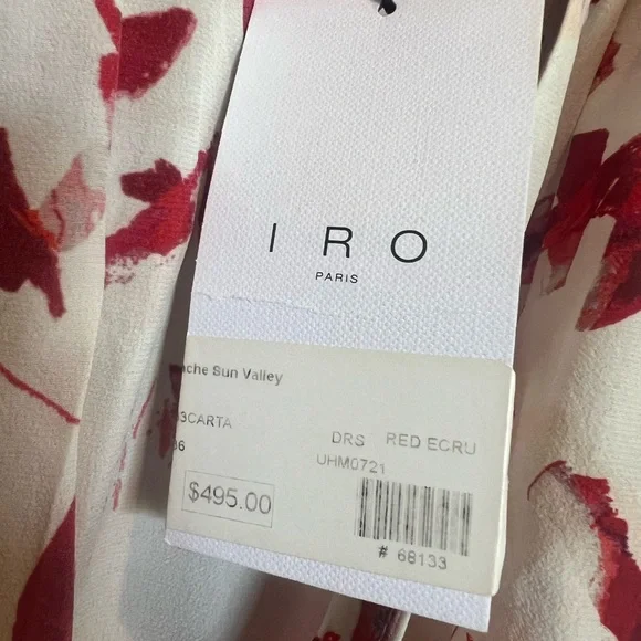 IRO Carta silk Mini Dress NWT - Picture 7 of 16